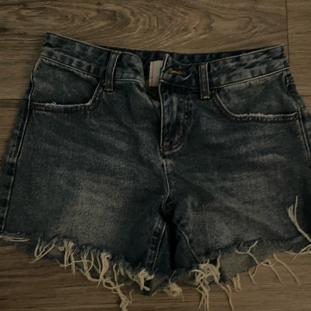 BDG Blue Jean Shorts Distressed Cut-Off